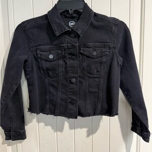 Girls Black Jean Jacket size M (7/8) Wonder Nation